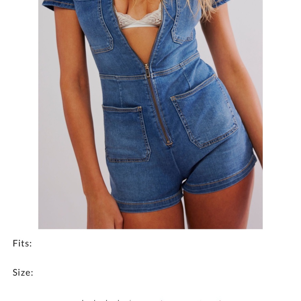 Free people Lennox short suit NWT size 10 color love letter $100